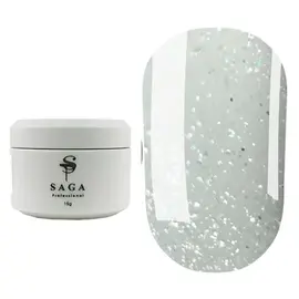 SAGA. Builder gel "Veil", 15 ml, #18. Гель для укріплення та нарощування #1