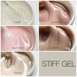 SAGA. Stiff Gel, 15 ml, #03, Milk Rose. Густий гель для укріплення та нарощування #2