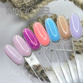SAGA. Builder Gel "Magic", 15 ml, #11. Гель для укріплення та нарощування з поталлю #2
