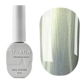 SAGA. Cat's Eye Gel Polish "Silk Cat", #05, 10 ml. Гель-лак "Котяче око" з перламутром #1