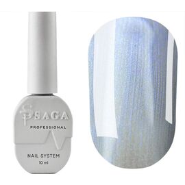 SAGA. Cat's Eye Gel Polish "Silk Cat", #07, 10 ml. Гель-лак "Котяче око" з перламутром #1
