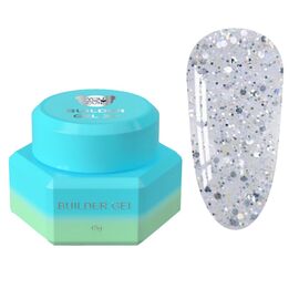You Are Cute. Builder Gel #30, 15 ml, гель для нарощування з блискучими частинками #1