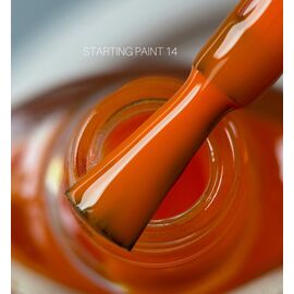 SAGA. Stamping nail polish, #14, Orange, 8 ml. Лак-фарба для стемпінгу, оранж #1