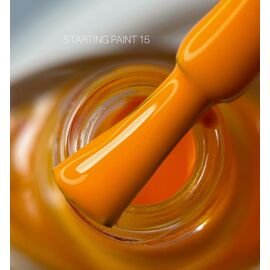 SAGA. Stamping nail polish, #15, Saffron, 8 ml. Лак-фарба для стемпінгу, шафрановий #1