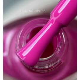 SAGA. Stamping nail polish, #16, Fuchsia, 8 ml. Лак-фарба для стемпінгу, фуксія #1