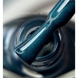 SAGA. Stamping nail polish, #18, Diamond Green, 8 ml. Лак-фарба для стемпінгу, діамантовий зелений #1