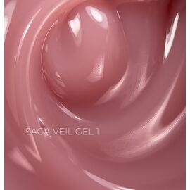 SAGA. Builder gel "Veil", 15 ml, #01. Гель для укріплення та нарощування #2