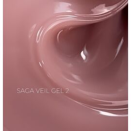 SAGA. Builder gel "Veil", 15 ml, #02. Гель для укріплення та нарощування #2