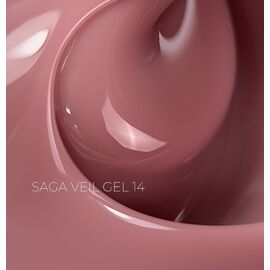 SAGA. Builder gel "Veil", 15 ml, #14. Гель для укріплення та нарощування #2