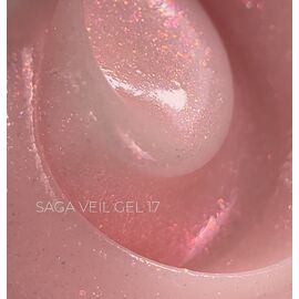 SAGA. Builder gel "Veil", 15 ml, #17. Гель для укріплення та нарощування #2