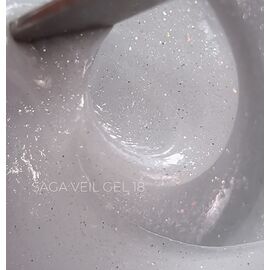SAGA. Builder gel "Veil", 15 ml, #18. Гель для укріплення та нарощування #2
