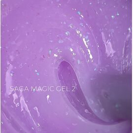 SAGA. Builder Gel "Magic", 15 ml, #02. Гель для укріплення та нарощування з поталлю #1