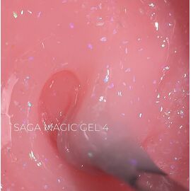 SAGA. Builder Gel "Magic", 15 ml, #04. Гель для укріплення та нарощування з поталлю #1