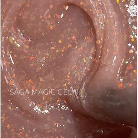 SAGA. Builder Gel "Magic", 15 ml, #11. Гель для укріплення та нарощування з поталлю #1