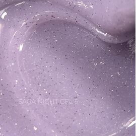SAGA. Builder Gel "Night", 15 ml, #06. Гель для укріплення та нарощування, світловідбиваючий #2