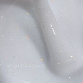 SAGA. Liquid Gel, 15 ml, #22. Рідкий гель для укріплення та нарощування з шимером #1