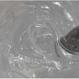 SAGA. Stiff Gel, 15 ml, Clear. Густий гель для укріплення та нарощування, прозорий #1