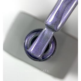 SAGA. Cat's Eye Gel Polish "Silk Cat", #01, 10 ml. Гель-лак "Котяче око" з перламутром #2