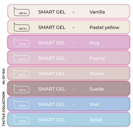 HEYLOVE. Набір наклейок для демонстраційних тіпс. Smart gel, Tactile collection #1