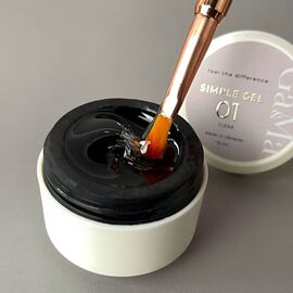 УЦІНКА / GA&MA. Simple builder gel #1 Clear, 15 ml, гель без опилу, прозорий #1