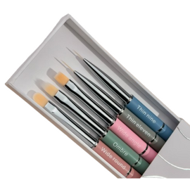 HEYLOVE. Nail Brushes Set, Набір пензликів 5 штук #1