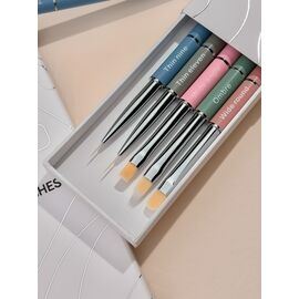 HEYLOVE. Nail Brushes Set, Набір пензликів 5 штук #2
