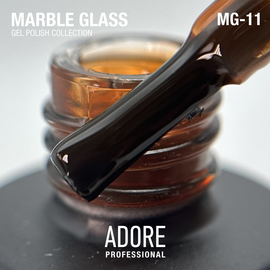 ADORE. Marble Glass Gel Polish, #MG-11, Goldstone, 8 ml. Вітражний гель-лак, карамельна глазур #2