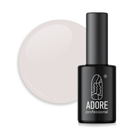 ADORE. Marble Glass Gel Polish, #MG-07, Kaolin, 8 ml. Вітражний гель-лак, біла прозора глазур #1