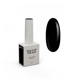 NOTD. Color Top #08, 10 ml. Топ без липкого шару, насичений чорний #1