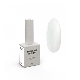 NOTD. Cover Base Milk with silver shimmer #05, NEW Formula, 10 ml, молочна база з рожевим шимером #1