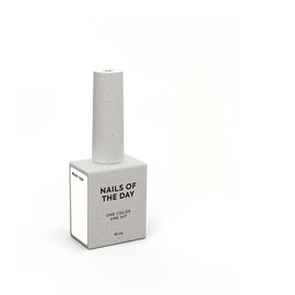 NOTD. Milky Top, 10 ml, топ з липким шаром, молочний #1