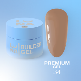LUNAmoon. Premium Builder Gel #34, 30 ml, моделюючий гель #1