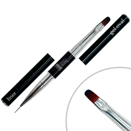 ADORE. Gel Oval & Liner Brush, 6 mm та 10 mm. Пензель двосторонній для гелю #1