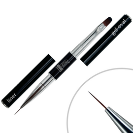 ADORE. Gel Oval & Liner Brush, 6 mm та 10 mm. Пензель двосторонній для гелю #2