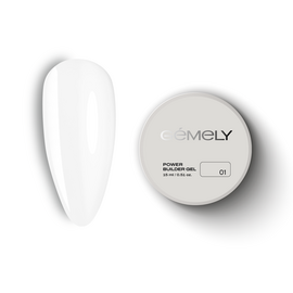 GÉMELY (ex GA&MA). Power builder gel #1, Clear, 15 ml, твердий гель, прозорий #1