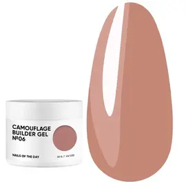 УЦІНКА / NOTD Builder Gel Camouflage №06, 30 ml, коричневий камуфлюючий будівельний гель #1