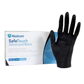 УЦІНКА / Medicom Safe Touch Advanced Extened, 5 g, Рукавички нітрилові, М, 100 шт, чорні #1