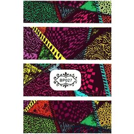 KODI Наліпки для нігтів, кольорова абстракція #1