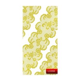 KODI Наліпки для нігтів, золоте мереживо #1