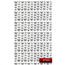 KODI Наліпки для нігтів, чорні метелики #1