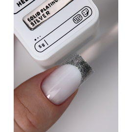 HEYLOVE. Solid platinum gel, SILVER, 5 g, гель-фарба срібна #2