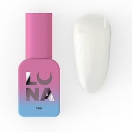 LUNAmoon. Glass Top Coat #1 (milky), 13 ml, топ кольоровий глянцевий, молочний #1