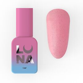 LUNAmoon. Matte Peach Pink Sand Top Coat, 13 ml, матовий топ з ефектом піску #1