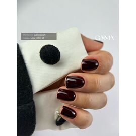 GA&MA. Gel polish, Max Color #011 Black Wine, 10 ml, гель-лак #2