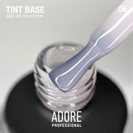 ADORE. Tint Base, №06, Dusk, 15 ml. Напівпрозора кольорова база для нігтів #2