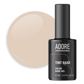 ADORE. Tint Base, №04, Soywax, 15 ml. Напівпрозора кольорова база для нігтів #1
