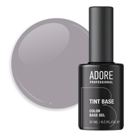 ADORE. Tint Base, №07, Smoke, 15 ml. Напівпрозора кольорова база для нігтів #1