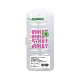 ADORE. Funky Gel Tips, Arched Square Extra Long, 240 pcs. Гелеві тіпси, екстра довгий квадрат #1