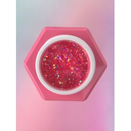 You Are Cute. Builder Gel #37, 15 ml, гель для нарощування з блискучими частинками #2