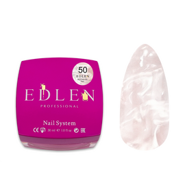EDLEN. Builder gel Pearl #50, 30 ml. Гель для нарощування з перламутром #1
